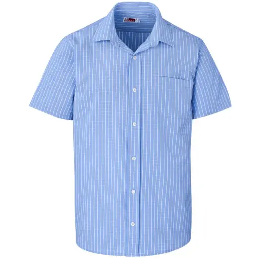 Mens Short Sleeve Aston Shirt Light Blue